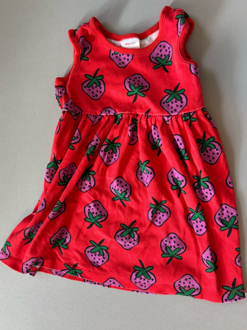 Hanna Andersson Red Strawberry Print Dress Size 2T